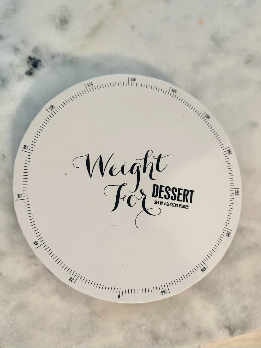Z Gallerie Weight for Dessert Porcelain Plates, set of 4